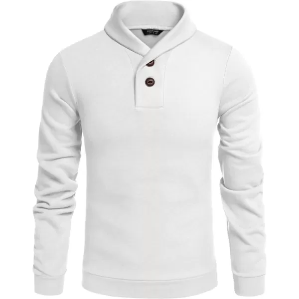 COOFANDY Men's Fashion Shawl Collar Pullover Casual Long Sleeve Knitted Sweater Sweatshirts