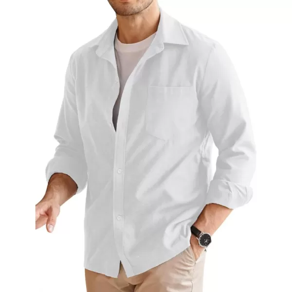 COOFANDY Men's Flannel Plaid Shirts Long Sleeve Button Down Casual Shirt Jacket