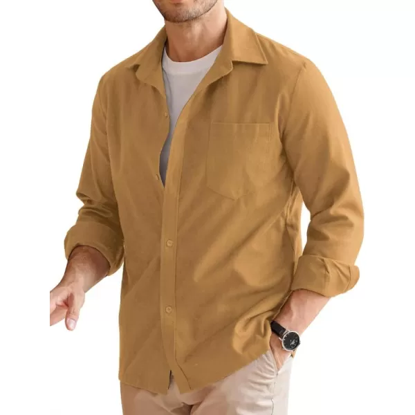 COOFANDY Men's Flannel Plaid Shirts Long Sleeve Button Down Casual Shirt Jacket