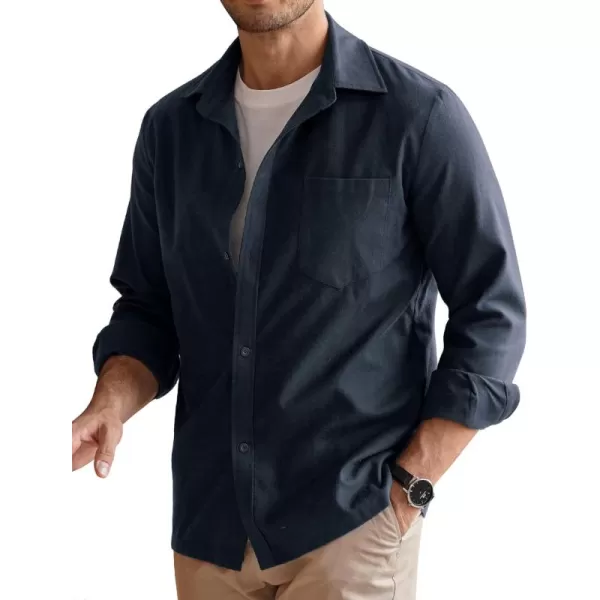 COOFANDY Men's Flannel Plaid Shirts Long Sleeve Button Down Casual Shirt Jacket