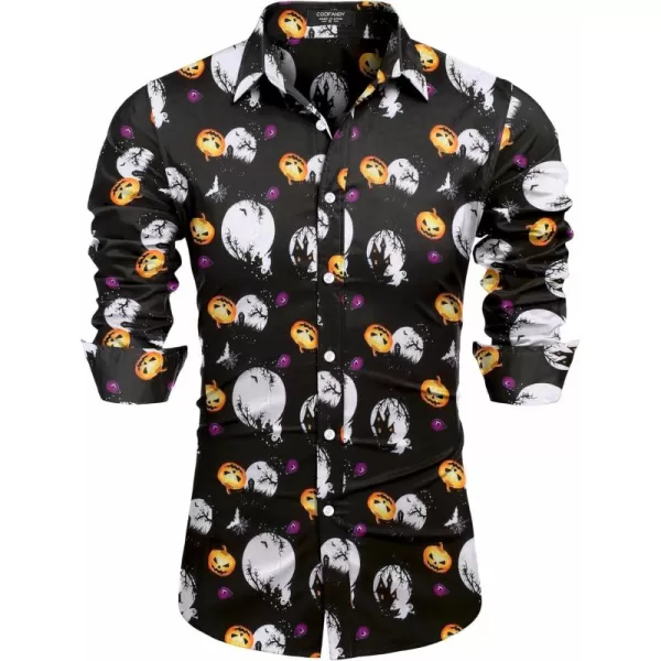 COOFANDY Men's Muscle Fit Dress Shirt Wrinkle Free Long Sleeve Button Down Shirt