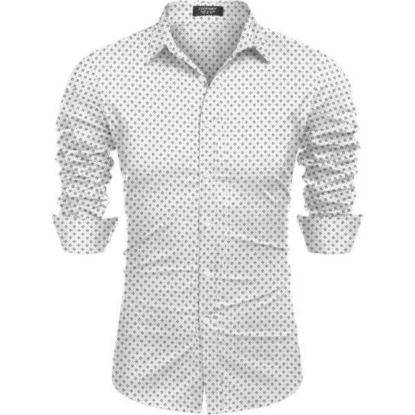 COOFANDY Men's Muscle Fit Dress Shirt Wrinkle Free Long Sleeve Button Down Shirt