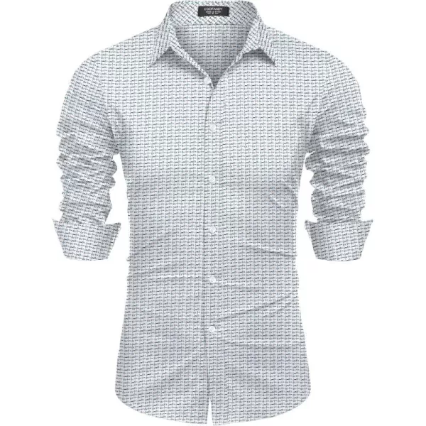 COOFANDY Men's Muscle Fit Dress Shirt Wrinkle Free Long Sleeve Button Down Shirt