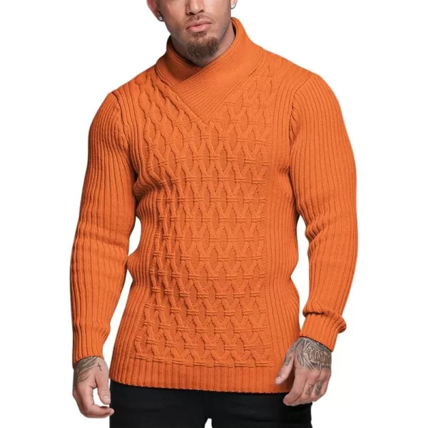 COOFANDY Mens Pullover Sweaters Fashion Diamond Knit Sweater Stylish Knitwear Lightweight Jumper
