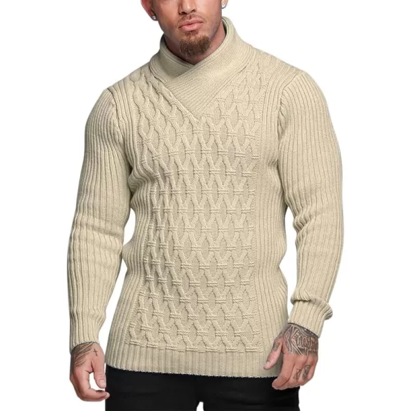 COOFANDY Mens Pullover Sweaters Fashion Diamond Knit Sweater Stylish Knitwear Lightweight Jumper