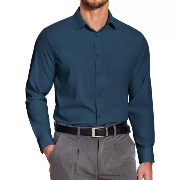COOFANDY Men's Slim Fit Business Dress Shirts Wrinkle Free Long Sleeve Button Up Shirts Solid Formal Dress Shirt
