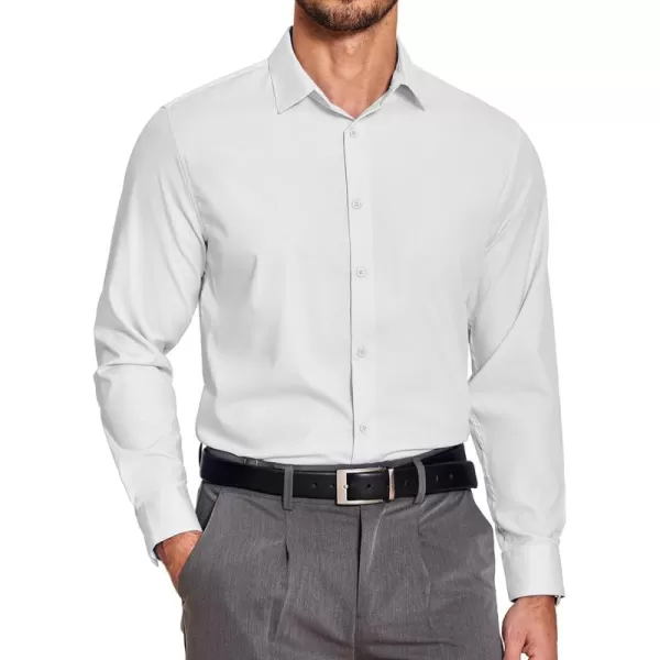 COOFANDY Men's Slim Fit Business Dress Shirts Wrinkle Free Long Sleeve Button Up Shirts Solid Formal Dress Shirt
