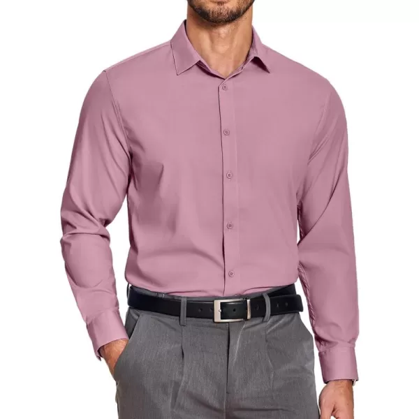 COOFANDY Men's Slim Fit Business Dress Shirts Wrinkle Free Long Sleeve Button Up Shirts Solid Formal Dress Shirt