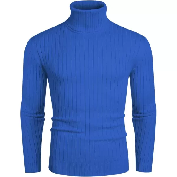 COOFANDY Men's Slim Fit Turtleneck Sweater Casual Pullover Sweater Lightweight Ribbed Sweater