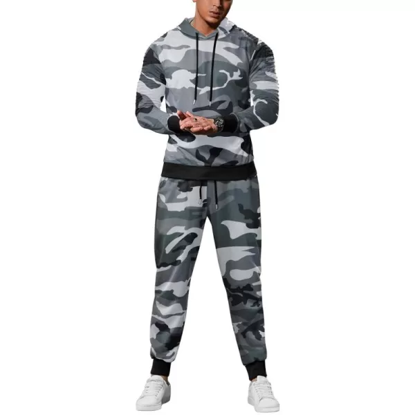 COOFANDY Men's Tracksuit 2 Piece Hoodie Sweatsuit Sets Casual Jogging Athletic Suits