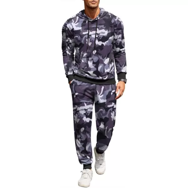 COOFANDY Men's Tracksuit 2 Piece Hoodie Sweatsuit Sets Casual Jogging Athletic Suits