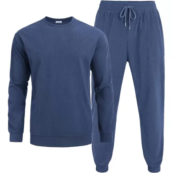 COOFANDY Men's Tracksuit 2 Piece Sweatsuit Set Long Sleeve Pullover Athletic Suit For Sports Casual Fitness Jogging