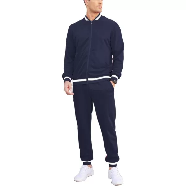 COOFANDY Men's Tracksuit 2 Piece Zip Up Sweatsuits Casual Athletic Jogging Suit Sets With Pockets