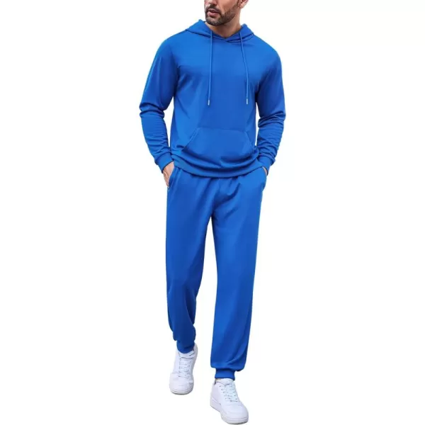 COOFANDY Men's Tracksuit 2 Pieces Long Sleeve Sets Casual Hooded Sweatsuits Jogging Suits