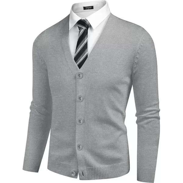 COOFANDY Men's V Neck Cardigan Sweater Casual Lightweight Button Down Knitted Cardigan Sweater