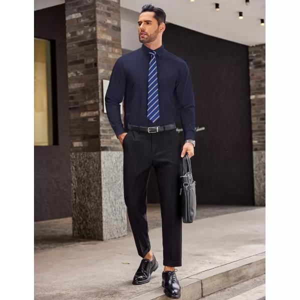 COOFANDY Men's Dress Shirts Long Sleeve Button Up Shirts Formal Business Shirt