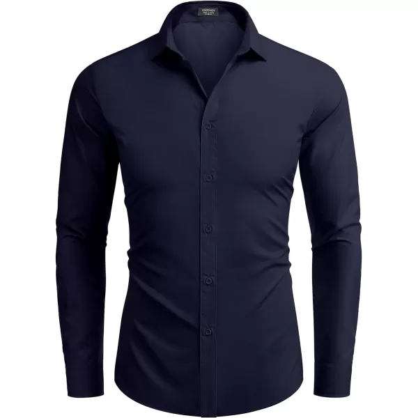 COOFANDY Men's Dress Shirts Long Sleeve Button Up Shirts Formal Business Shirt