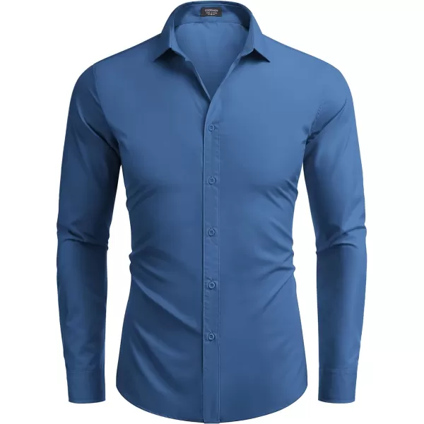 COOFANDY Men's Dress Shirts Long Sleeve Button Up Shirts Formal Business Shirt