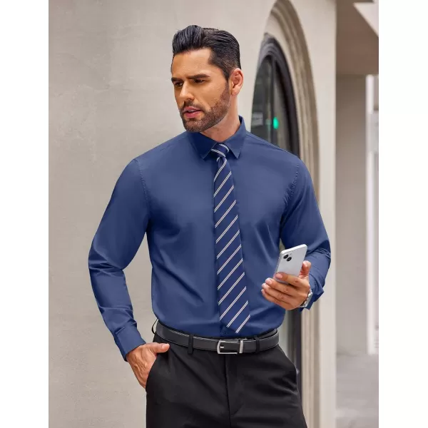COOFANDY Men's Dress Shirts Long Sleeve Button Up Shirts Formal Business Shirt