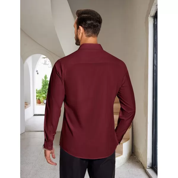 COOFANDY Men's Dress Shirts Long Sleeve Button Up Shirts Formal Business Shirt
