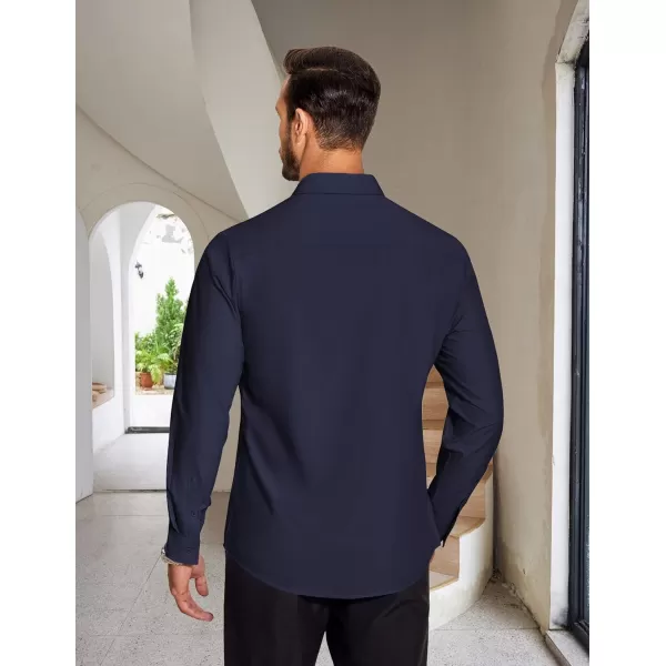 COOFANDY Men's Dress Shirts Long Sleeve Button Up Shirts Formal Business Shirt