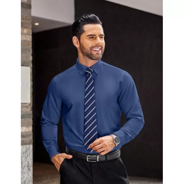 COOFANDY Men's Dress Shirts Long Sleeve Button Up Shirts Formal Business Shirt