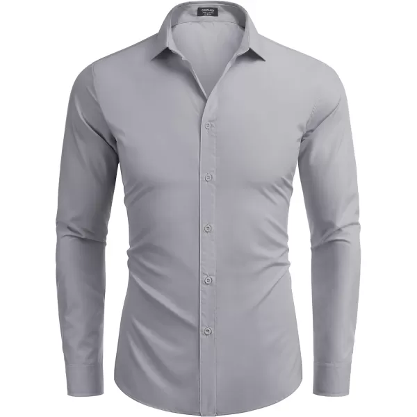 COOFANDY Men's Dress Shirts Long Sleeve Button Up Shirts Formal Business Shirt