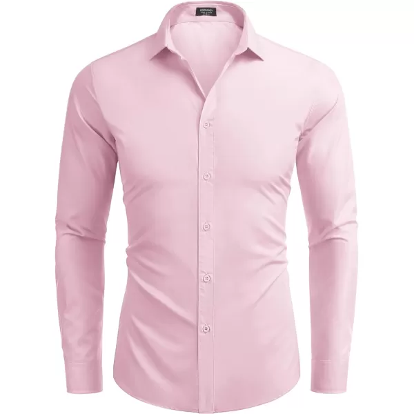 COOFANDY Men's Dress Shirts Long Sleeve Button Up Shirts Formal Business Shirt