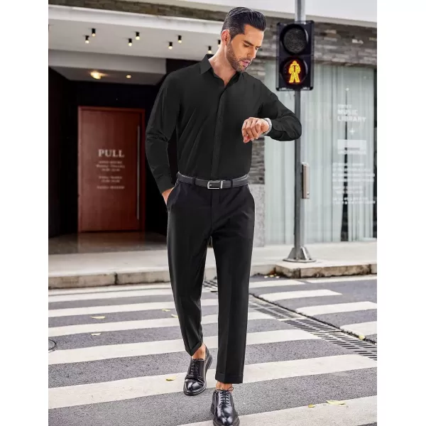 COOFANDY Men's Dress Shirts Long Sleeve Button Up Shirts Formal Business Shirt