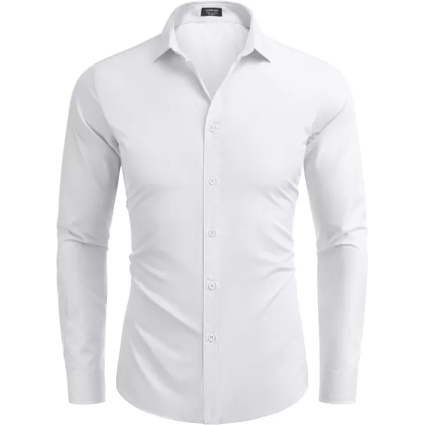 COOFANDY Men's Dress Shirts Long Sleeve Button Up Shirts Formal Business Shirt