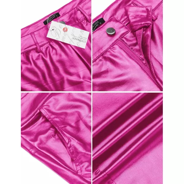 COOFANDY Mens Metallic Shiny Jeans 70‘s Party Dance Disco Nightclub Pants Straight Leg Trousers