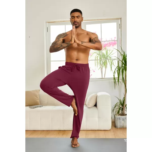 COOFANDY Men's Yoga Sweatpants Lightweight Open Bottom Lounge Pants Casual Drawstring Jogger Pants with Pockets