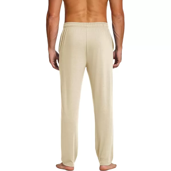 COOFANDY Men's Yoga Sweatpants Lightweight Open Bottom Lounge Pants Casual Drawstring Jogger Pants with Pockets