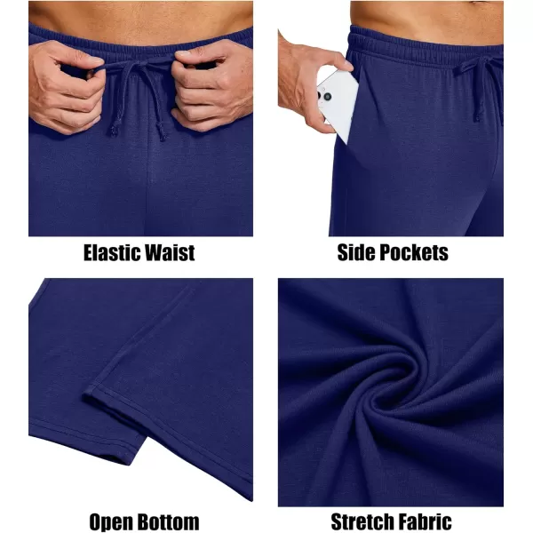 COOFANDY Men's Yoga Sweatpants Lightweight Open Bottom Lounge Pants Casual Drawstring Jogger Pants with Pockets