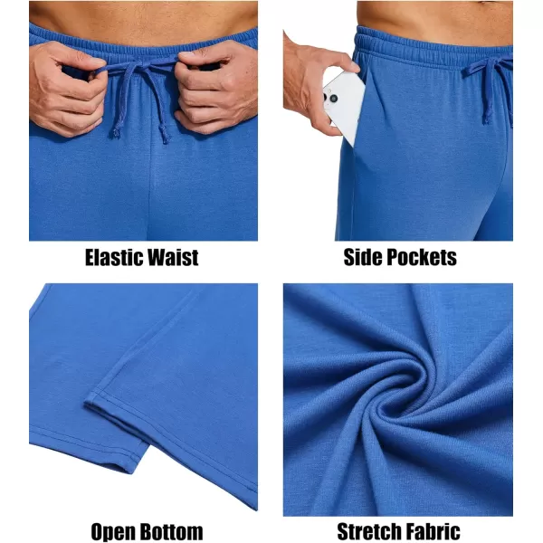 COOFANDY Men's Yoga Sweatpants Lightweight Open Bottom Lounge Pants Casual Drawstring Jogger Pants with Pockets