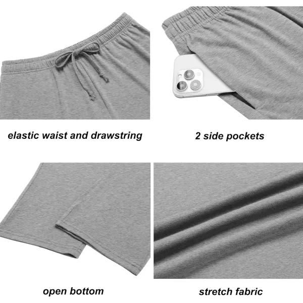 COOFANDY Men's Yoga Sweatpants Lightweight Open Bottom Lounge Pants Casual Drawstring Jogger Pants with Pockets