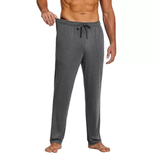 COOFANDY Men's Yoga Sweatpants Lightweight Open Bottom Lounge Pants Casual Drawstring Jogger Pants with Pockets