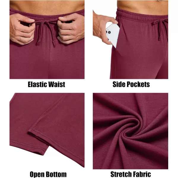 COOFANDY Men's Yoga Sweatpants Lightweight Open Bottom Lounge Pants Casual Drawstring Jogger Pants with Pockets