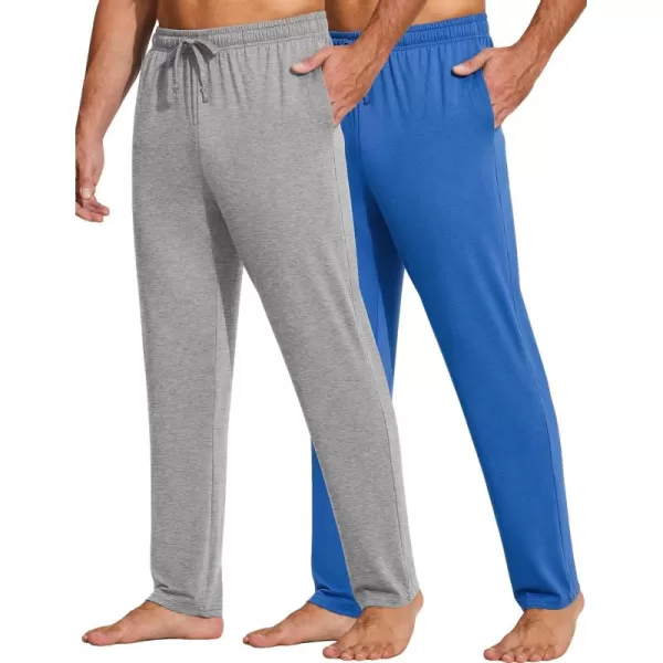 COOFANDY Men's Yoga Sweatpants Lightweight Open Bottom Lounge Pants Casual Drawstring Jogger Pants with Pockets