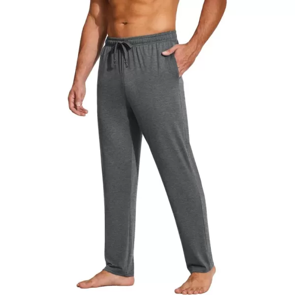COOFANDY Men's Yoga Sweatpants Lightweight Open Bottom Lounge Pants Casual Drawstring Jogger Pants with Pockets
