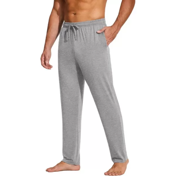 COOFANDY Men's Yoga Sweatpants Lightweight Open Bottom Lounge Pants Casual Drawstring Jogger Pants with Pockets