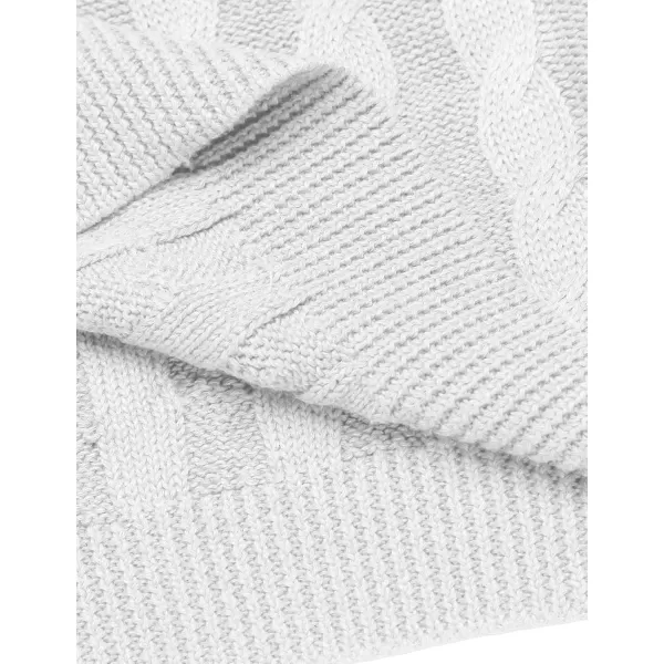 COOFANDY Men's Shawl Collar Pullover Sweater Slim Fit Casual Button Cable Knit Sweaters