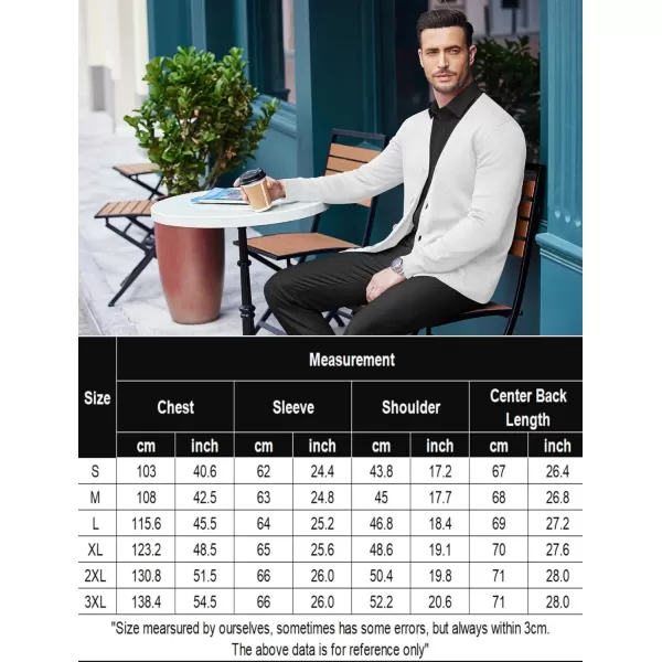 COOFANDY Men's V Neck Cardigan Sweater Casual Lightweight Button Down Knitted Cardigan Sweater