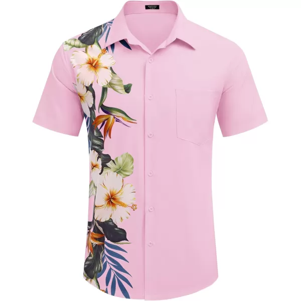 COOFANDY 2024 Hawaiian Shirts for Men Short Sleeve Button Up Tropical Summer Beach Shirt with Pocket