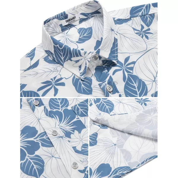 COOFANDY 2024 Hawaiian Shirts for Men Short Sleeve Button Up Tropical Summer Beach Shirt with Pocket