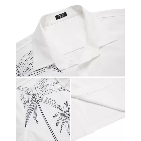 COOFANDY 2024 Hawaiian Shirts for Men Short Sleeve Button Up Tropical Summer Beach Shirt with Pocket