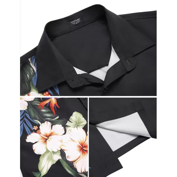 COOFANDY 2024 Hawaiian Shirts for Men Short Sleeve Button Up Tropical Summer Beach Shirt with Pocket
