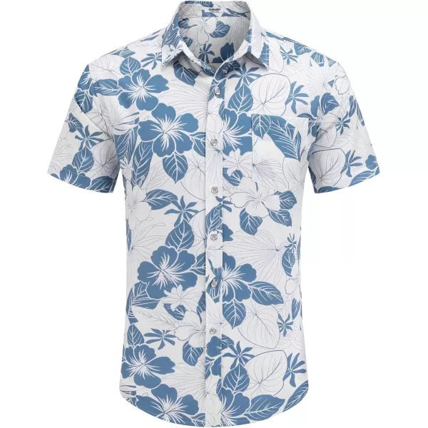 COOFANDY 2024 Hawaiian Shirts for Men Short Sleeve Button Up Tropical Summer Beach Shirt with Pocket