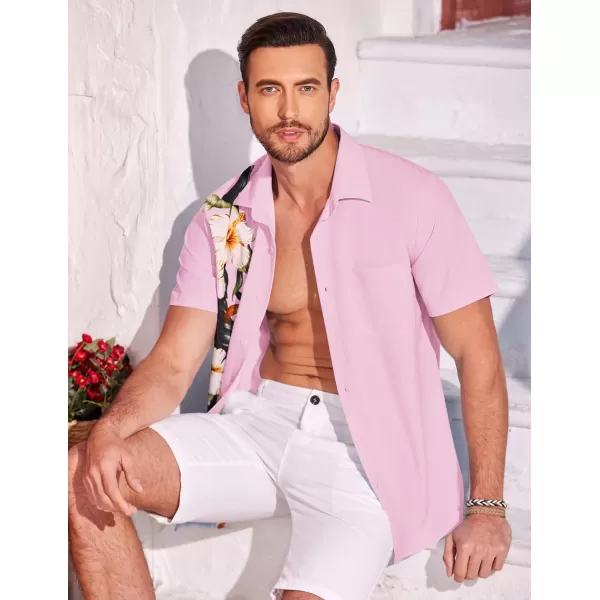 COOFANDY 2024 Hawaiian Shirts for Men Short Sleeve Button Up Tropical Summer Beach Shirt with Pocket