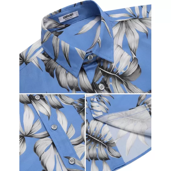 COOFANDY 2024 Hawaiian Shirts for Men Short Sleeve Button Up Tropical Summer Beach Shirt with Pocket